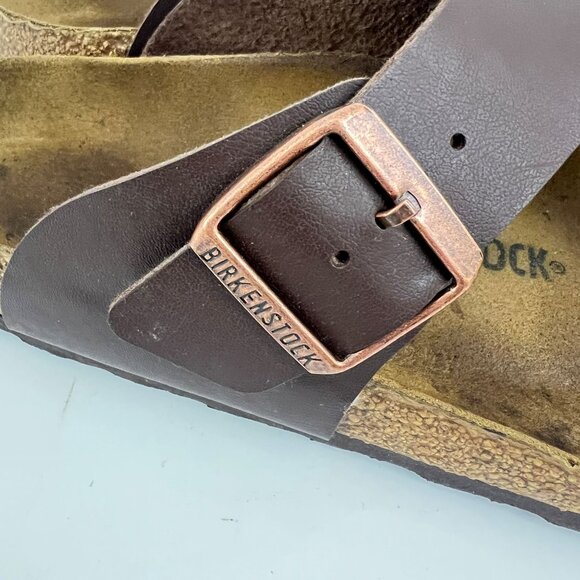 BIRKENSTOCK Men's Gizeh Thong Sandals Brown Birkoflor 44 / US M 11 - Picture 7 of 8